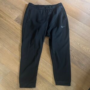 Nike Black Jogger Pants with Reflective Swoosh